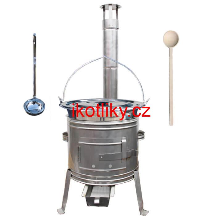 Nerezový kotlík 8 L + nerezová kotlina 31 cm TOPLUX