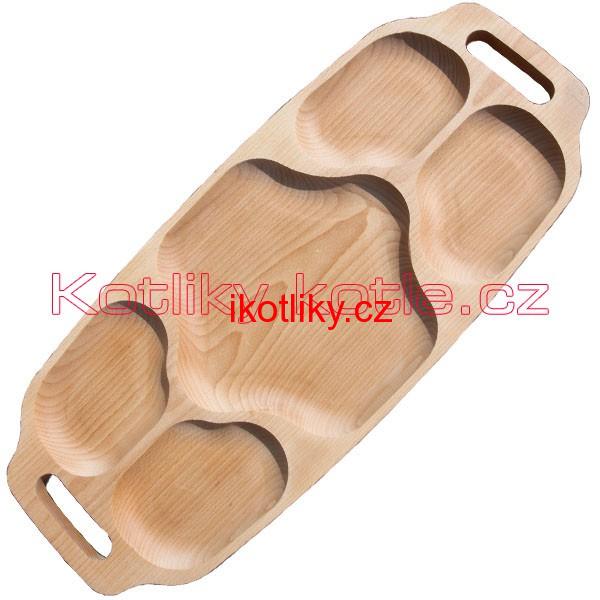 Servírovací dřevěný podnos