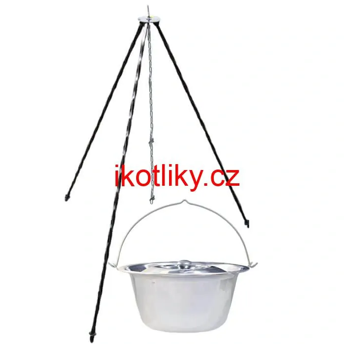Nerezový kotlík 10 L INOX + poklice + stojan CLASSIC