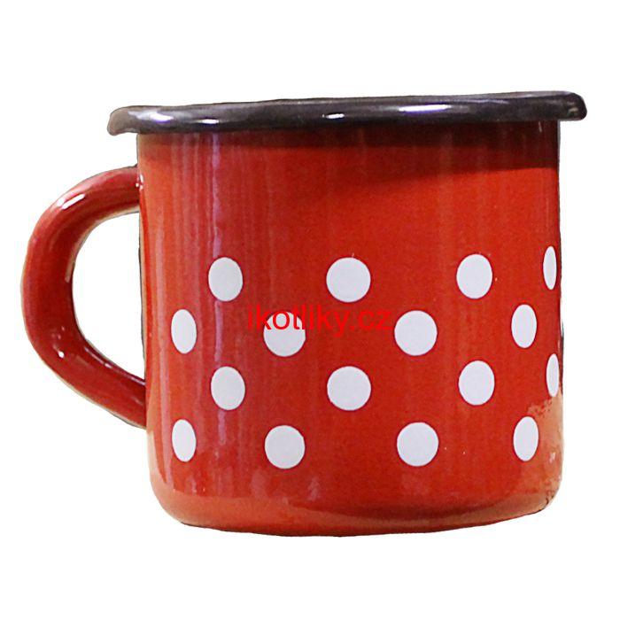 Smaltovaný hrnek 0,4 L (tečky)