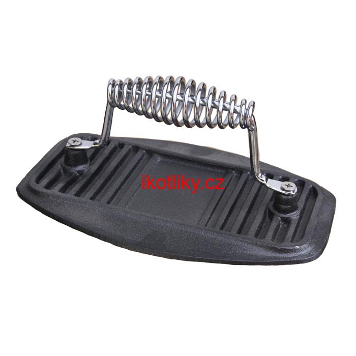 Litinová grilovací pánev