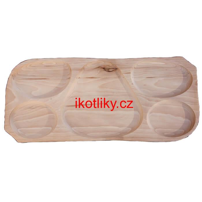 Servírovací dřevěný podnos