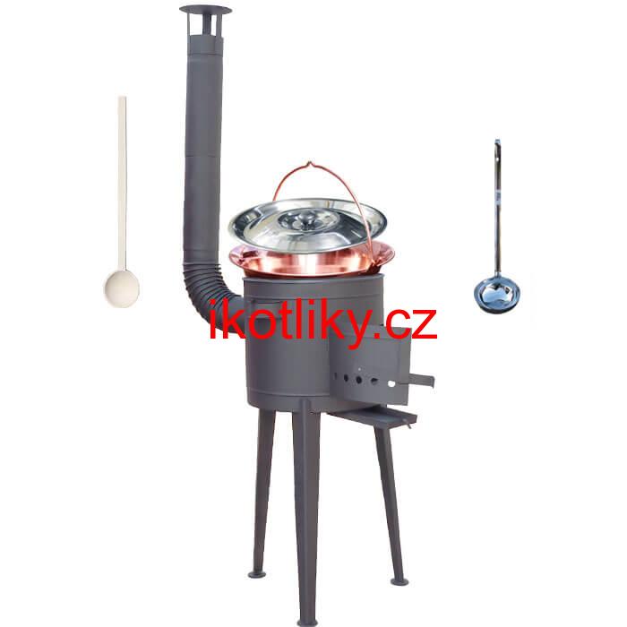 Kotlíkový gulášový set 36 PLUS 600 + měděný kotlík 14 L (1,2 mm)