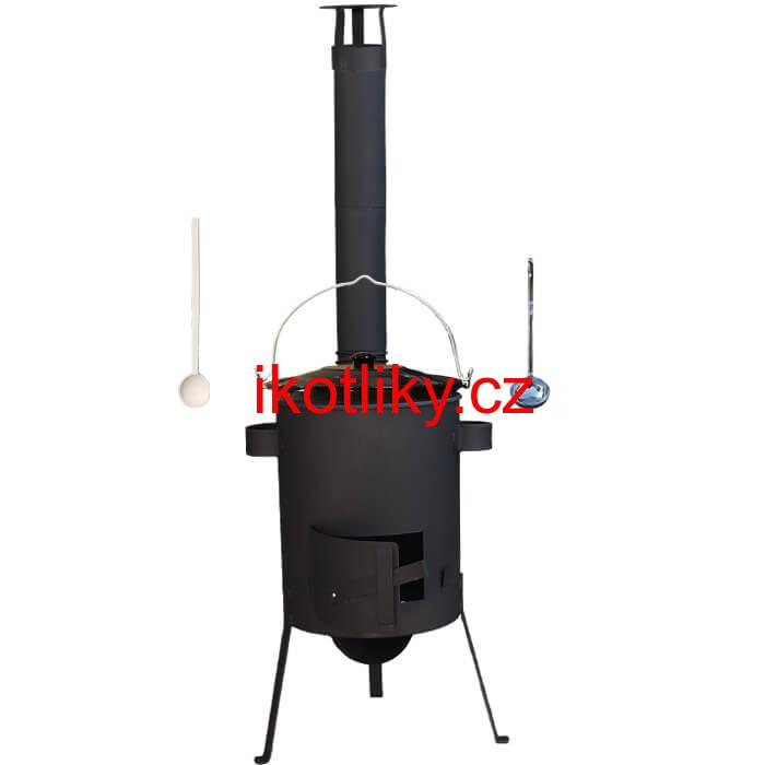 Smaltovaný kotlík 13 L + žáruvzdorná kotlina 36 PLUS 600 4 MM