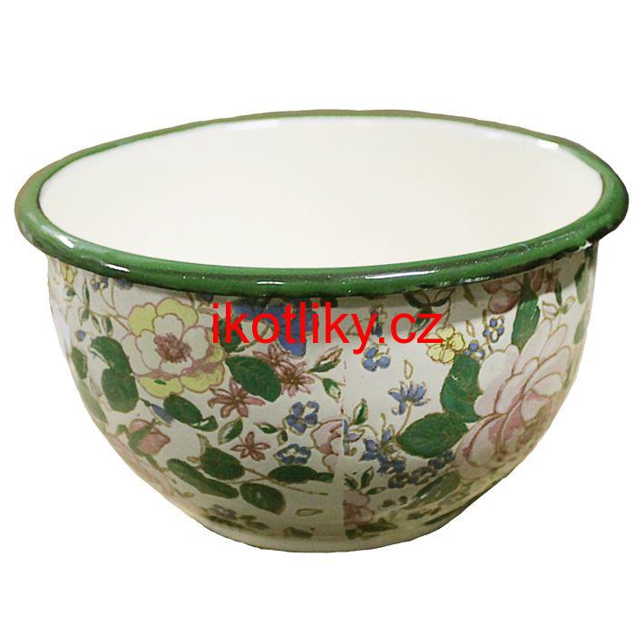 Smaltovaná vzorovaná miska 15 cm DECOR