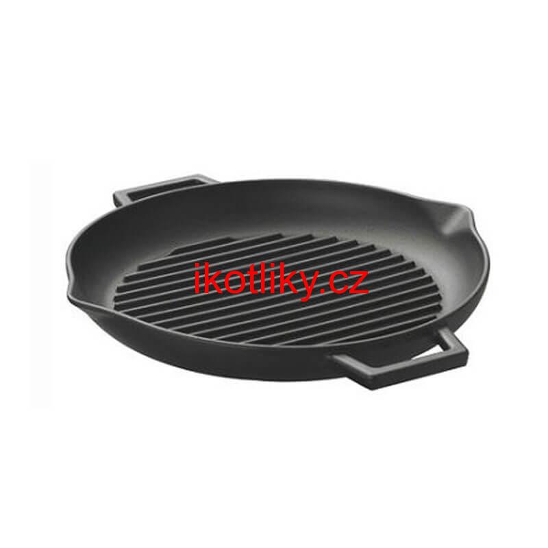 Litinová pánev na grilování 31 cm s výlevkou BBQ