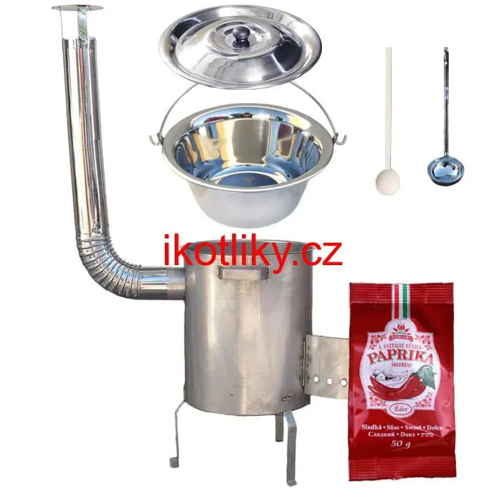 Nerezový kotlík 20 L (1,2 mm) INOX + nerezová kotlina (1,5 mm) 42 cm STRONG EXCLUSIVE