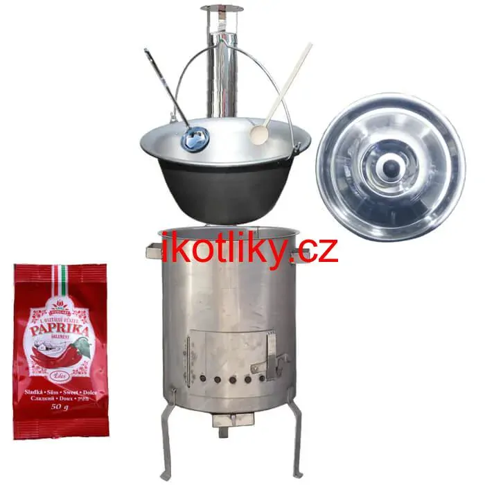 Nerezový kotlík 30 L (1,5 mm) + nerezová kotlina (1,5 mm) 45 cm STRONG EXCLUSIVE