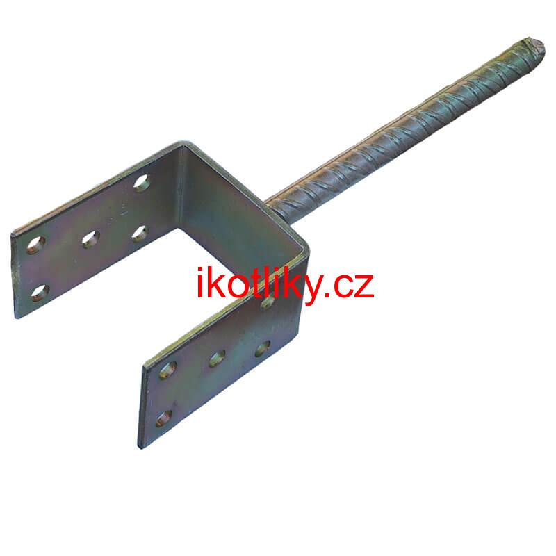 Patka zápustná, kotevní, pozinkovaná 8 cm
