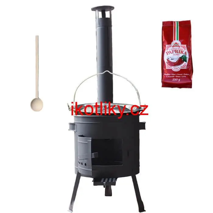 Smaltovaný kotlík 25 L (1,2 mm) + silnostěnná (1,5 mm) žáruvzdorná kotlina BALKY STRONG 42 PLUS 600