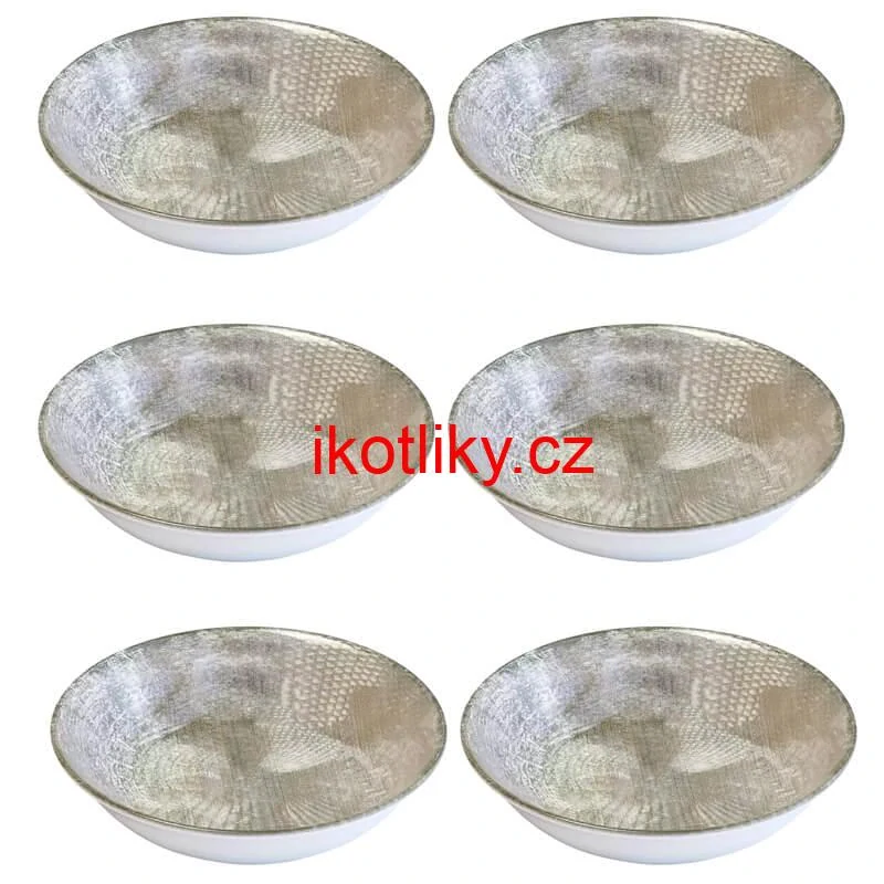 Souprava keramických talířů 18 ks GREY