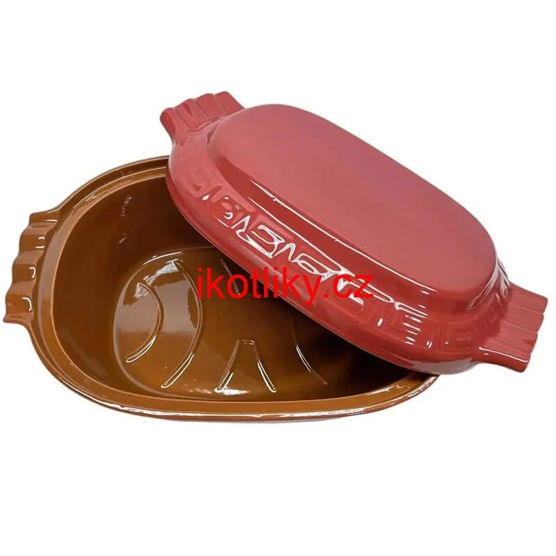 Římská mísa / pekáč z glazované terakotové hlíny 6 l