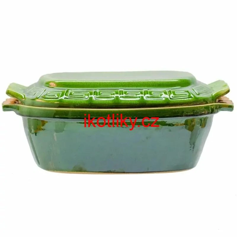 Římská mísa / pekáč z glazované terakotové hlíny 6 l