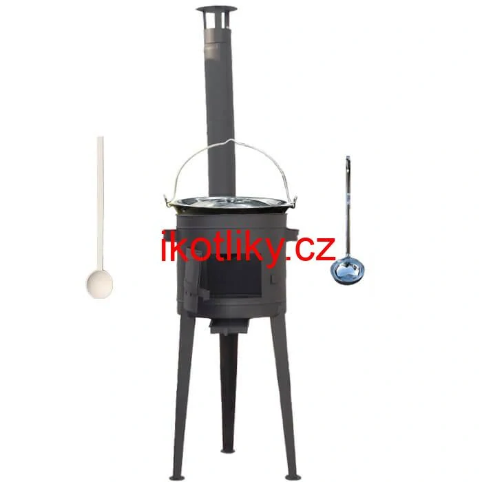 Smaltovaný kotlík 30 L (1,2 mm) + vysoká kotlina 47 cm (2 mm) HODO PLUS 600