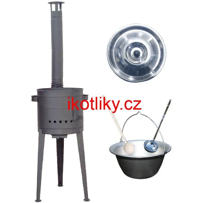 Nerezový kotlík 30 L (1,5 mm) + vysoká kotlina 47 cm (2 mm) HODO PLUS 600