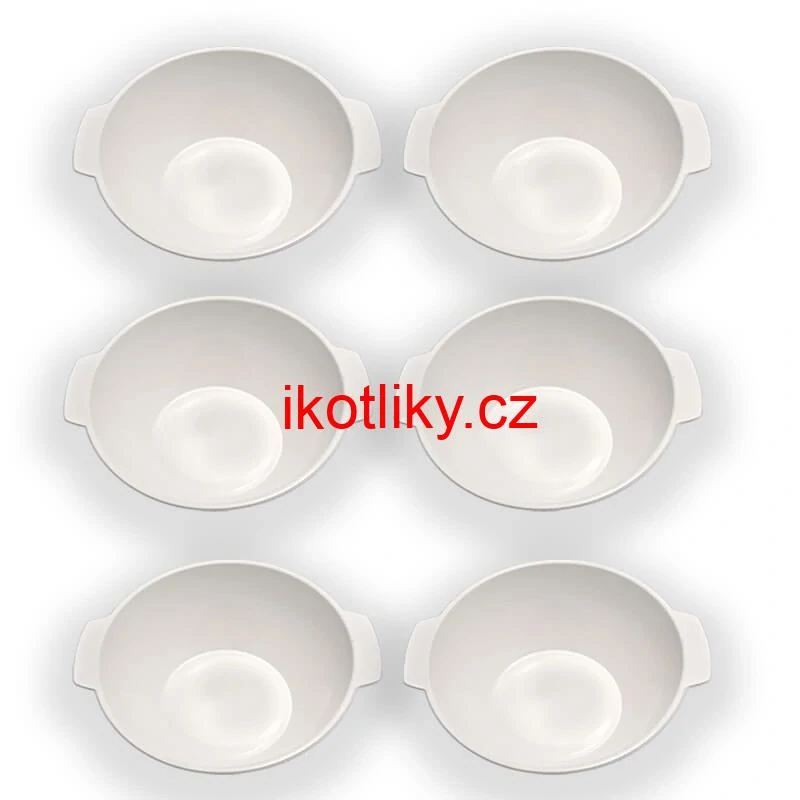 Sada 6 ks: Plastová miska na fajnový kotlíkový guláš a polévky – 750 ml