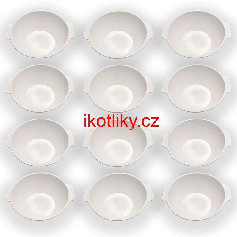 Sada 12 ks: Plastová miska na fajnový kotlíkový guláš a polévky – 500 ml
