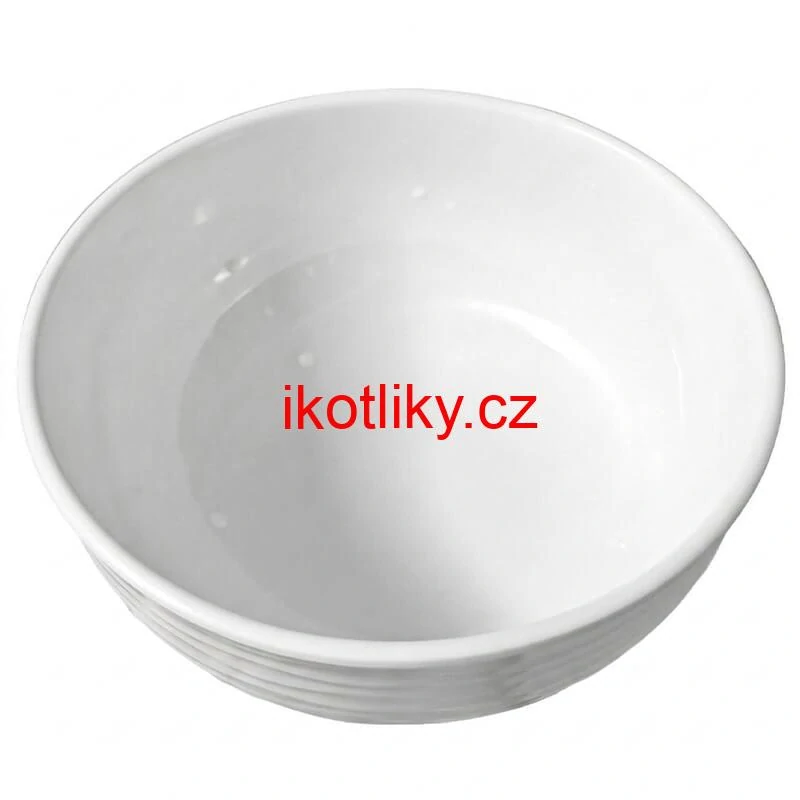 Prémiová bílá miska s kamennou strukturou 750 ml