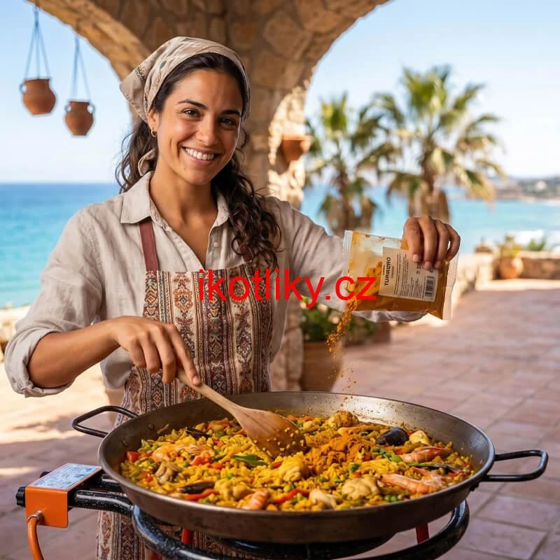 PAELLA pepř 50 g - španělská kořenová směs s kurkumou a česnekem - Chuť Rizota a Rýžových Jídel