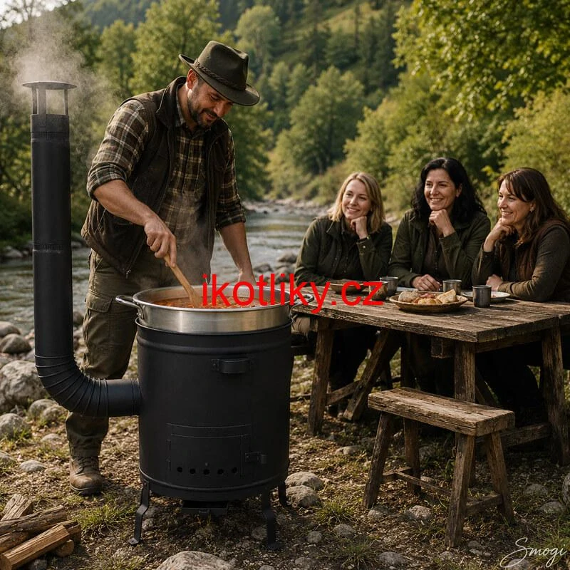 Silnostěnná kotlina 45 cm (2 mm) STRONG + žáruvzdorná barva Plus 600