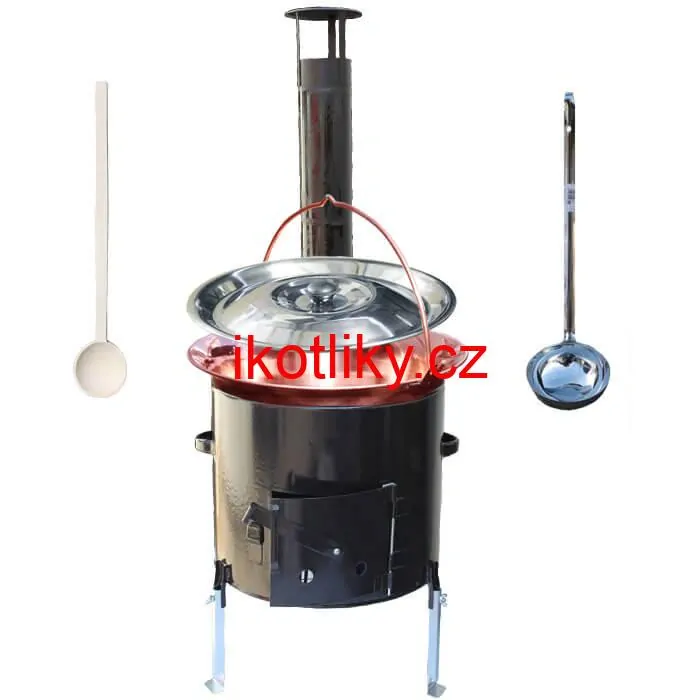 Měděný kotlík 14 L + smaltovaná kotlina 36 EXCLUSIVE