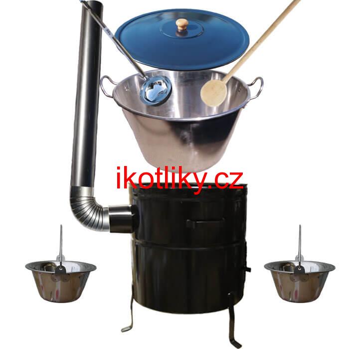 Zabijačková nerezová souprava 70L MAX + 2 servírovací kotlíky