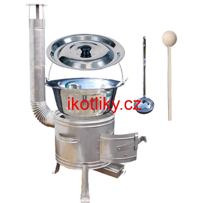 Nerezový kotlík 8 L + nerezová kotlina 31 cm TOPLUX