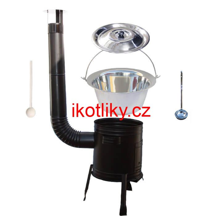 Nerezový kotlík 10 L (0,8 mm) + kovová kotlina 31 CLASSIC (KOV)