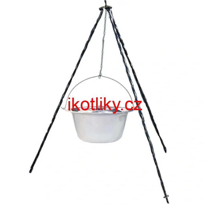 Nerezový kotlík 10 L INOX + poklice + stojan CLASSIC