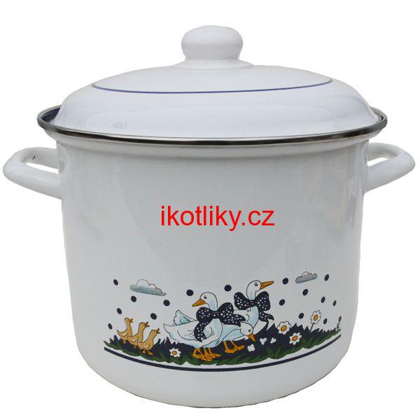 Smaltovaný hrnec 3,5 L - Kachničky