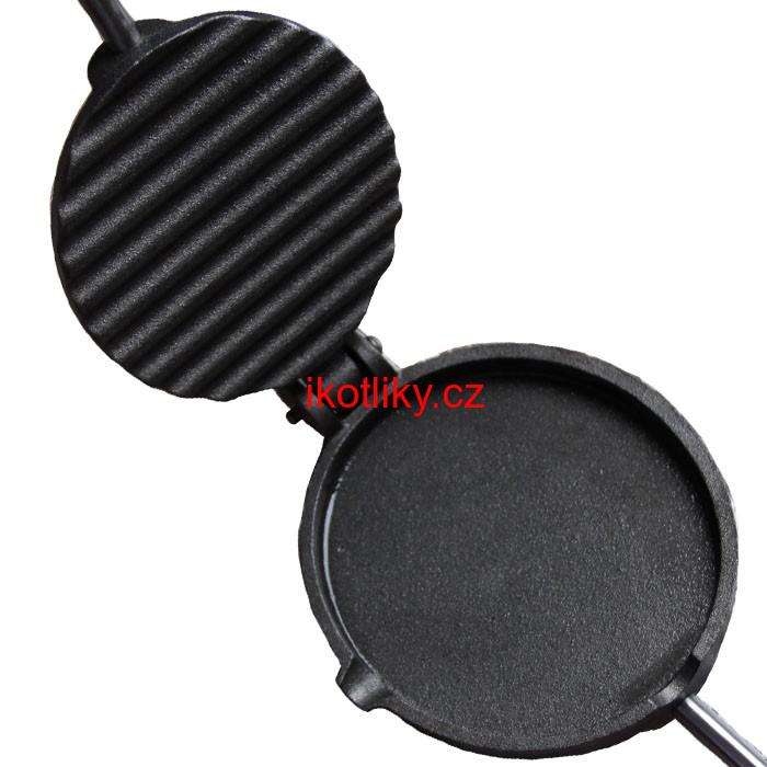 Litinová pánev na grilování steaků DUO