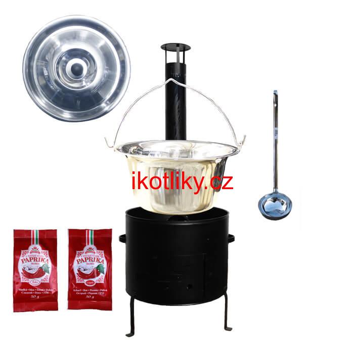 Kotlíkový gulášový set 36 CLASSIC + 15 L nerezový kotlík (1,2 mm)