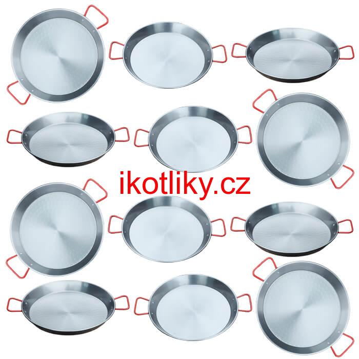 Paella Tapas catering 20 cm - 12 ks ocelových pánví