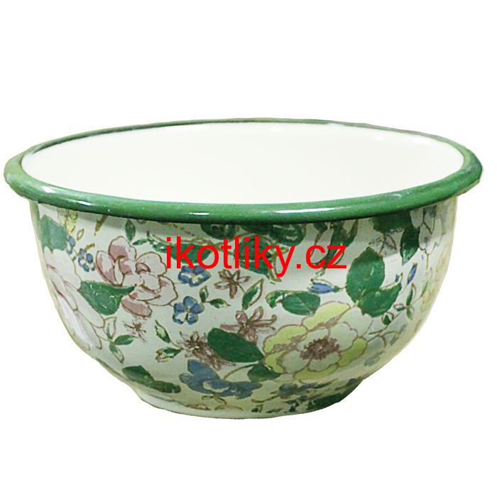 Smaltovaná vzorovaná miska 15 cm DECOR