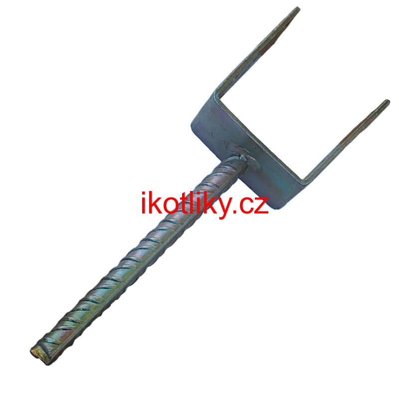 Patka zápustná, kotevní, pozinkovaná 8 cm