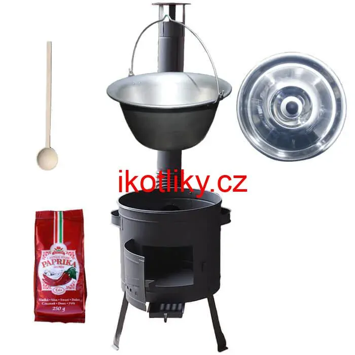 Nerezový kotlík 20 L (1,5 mm) + silnostěnná (1,5 mm) žáruvzdorná kotlina BALKY STRONG 42 PLUS 600