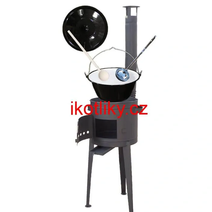 Smaltovaný kotlík 25 L (1,2 mm) + vysoká kotlina (1,5 mm) HODO 42 PLUS 600