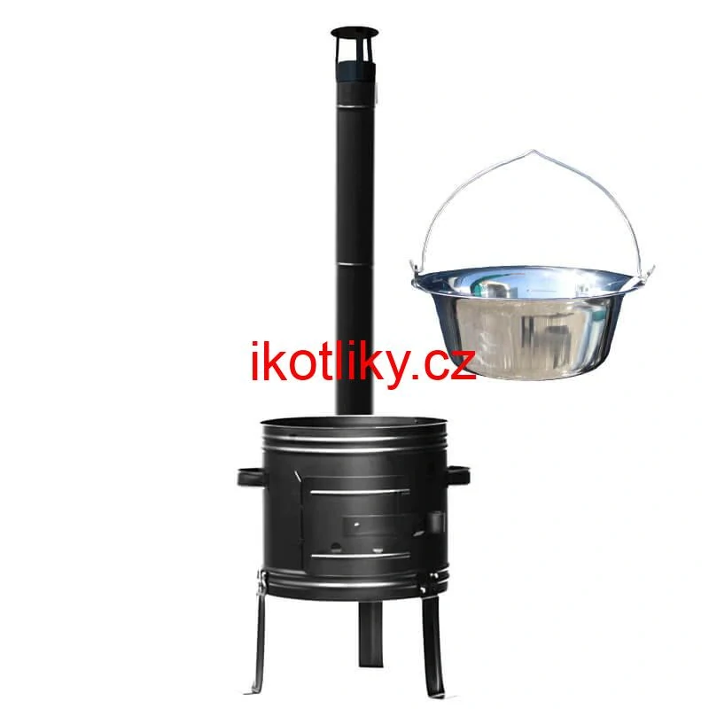 Nerezový kotlík 22 L + kovová kotlina 42 (KOV) + ​​demontovatelné nožičky