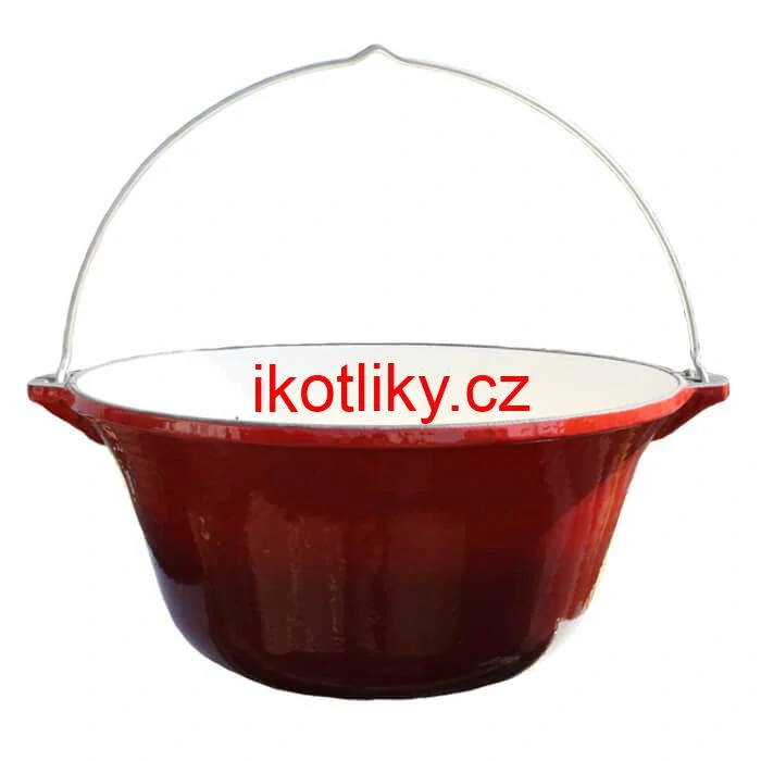 Litinový kotlík 22 L - smaltovaný povrch