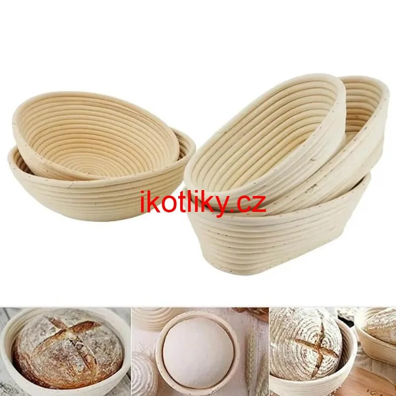 Ratanová miska na kynutí chleba – oválná