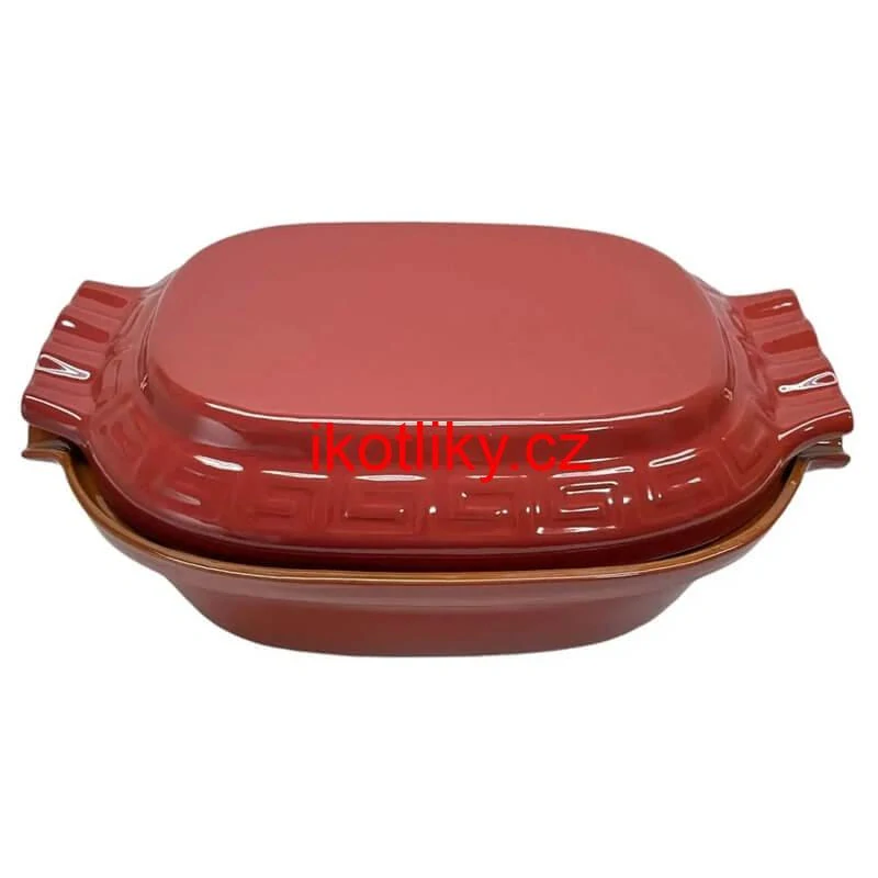 Římská mísa / pekáč z glazované terakotové hlíny 6 l