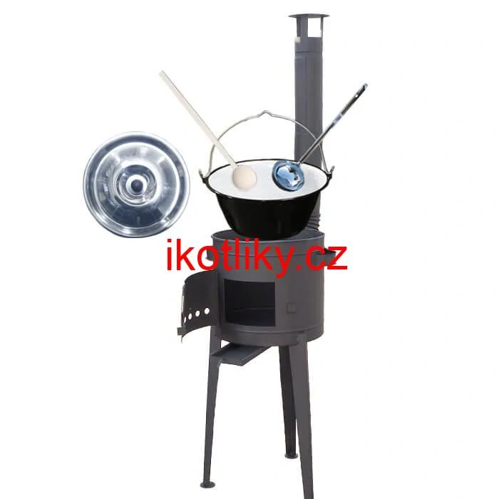 Smaltovaný kotlík 30 L (1,2 mm) + vysoká kotlina 47 cm (2 mm) HODO PLUS 600