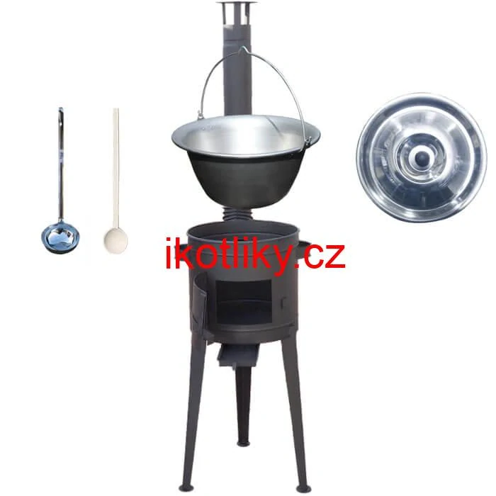 Nerezový kotlík 30 L (1,5 mm) + vysoká kotlina 47 cm (2 mm) HODO PLUS 600