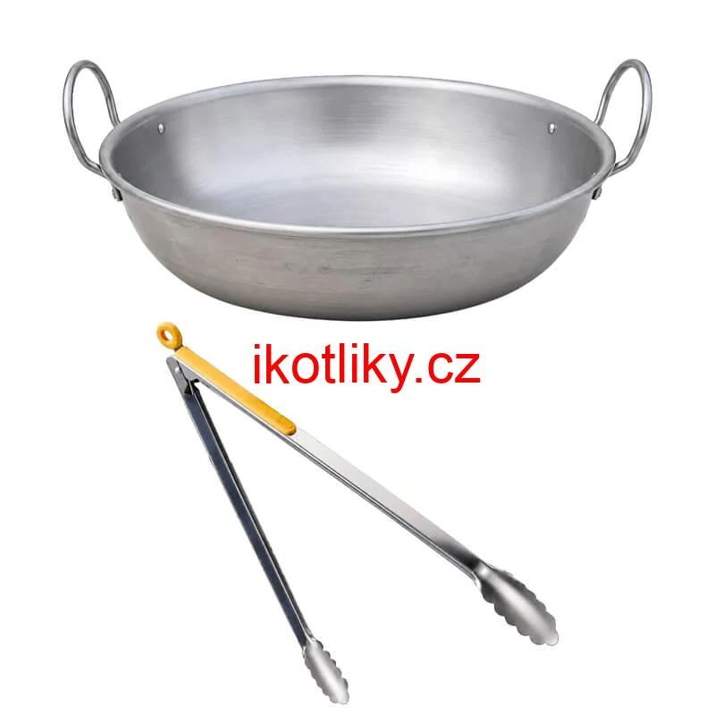 Sada na smažení langošů v přírodě 36 cm s vysokou kotlinou