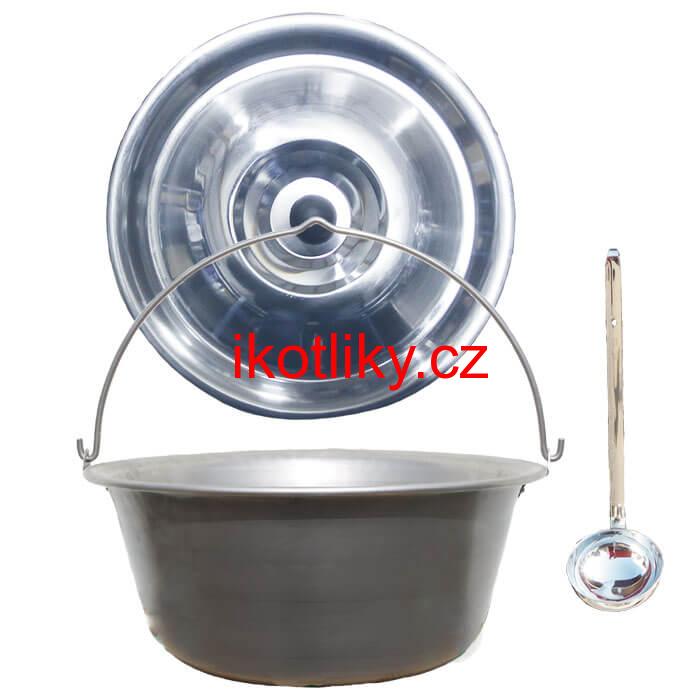 Nerezový kotlík 20 L (1,5 mm) + nerezová poklice