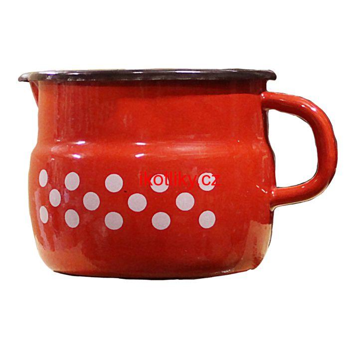 Smaltovaný hrnek s výlevkou 1,5 L