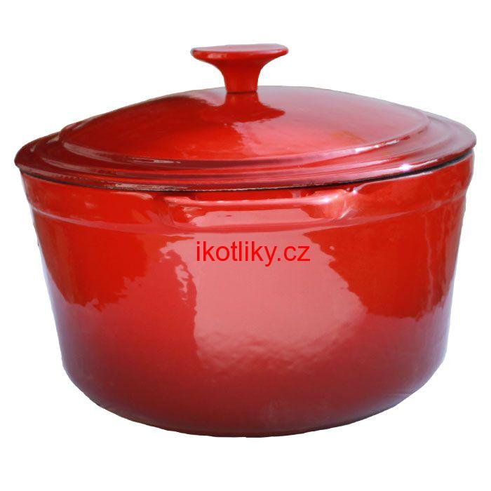 Litinový pekáč 6,2 L - červený