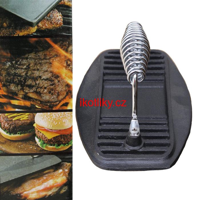 Litinová grilovací pánev