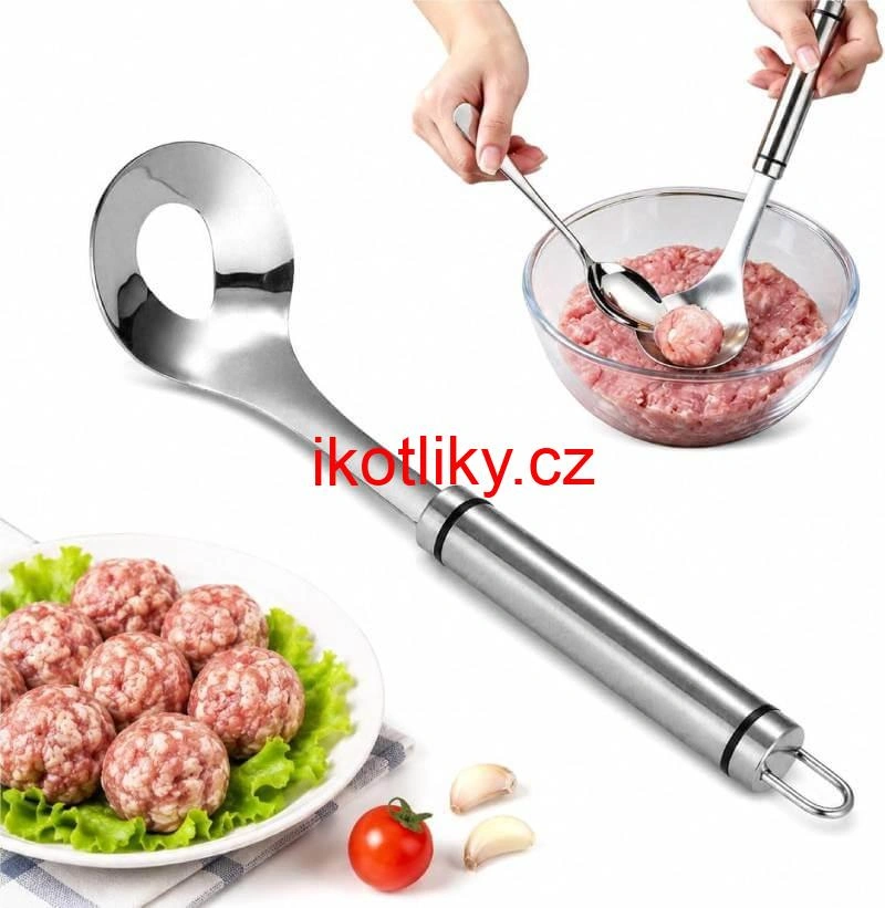 Nerezové tvořítko na masové kuličky, karbanátky a knedlíčky 18 cm
